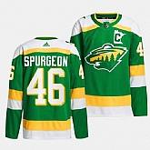 Men's Minnesota Wild #46 Jared Spurgeon Green 2023-24 Stitched Jersey Dzhi,baseball caps,new era cap wholesale,wholesale hats